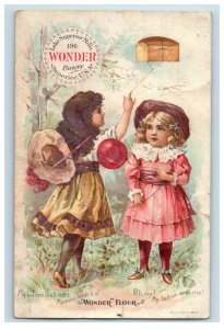 1880's Barton & Wheadon Elmira, NY Wonder Flour Bread Trade Card P75