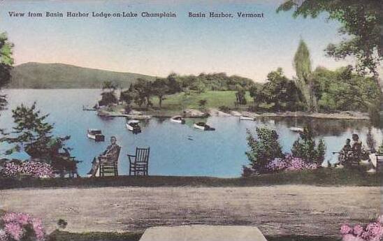 Vermont Basin Harbor View Of Lodge-On Lake Champlain Albertype