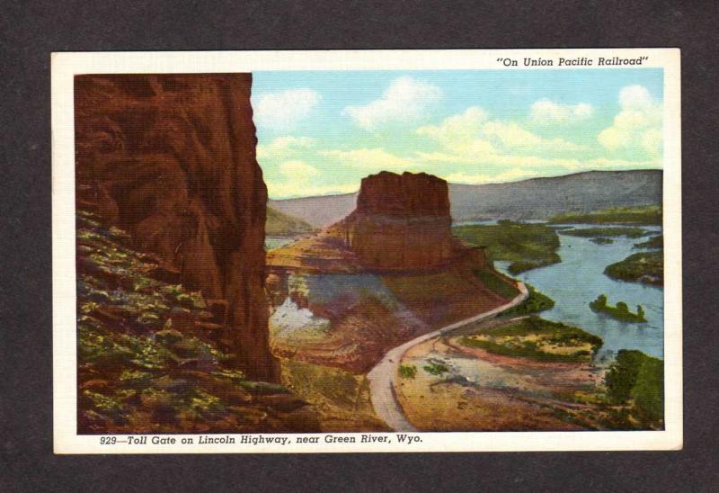 WY Toll Gate Lincoln Hwy nr Green River Wyoming On Union Pacific Railroad