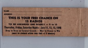Notre Dame Carnival Breheny Furniture Wellston MO Matchbook Cover MB32