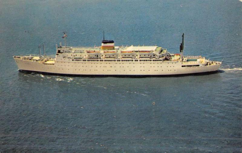 American Export Isbrantsen Line Steam Ship Atlantic Vintage Postcard K44586