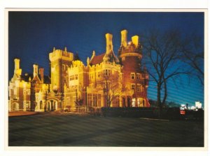 Casa Loma, Illuminated, Toronto, Ontario, Chrome Night View Postcard #2