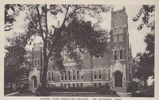 Iowa Mt Pleasant Chapel Iowa Wesleyan College Albertype