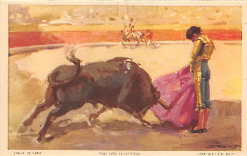 Pase with the Cape Bull Fighing, Bullfighting Unused 