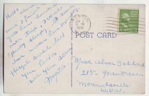 P839  1951 Linen card weston high school weston w., va.