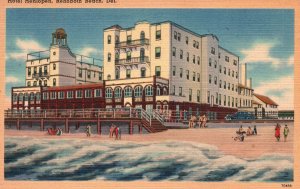 Vintage Postcard Hotel Henlopen Rehoboth Beach Seaside Sunbathing Delaware DE