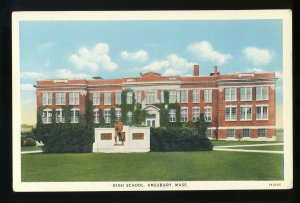 Amesbury, Massachusetts/MA/Mass Postcard, High School