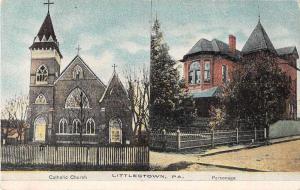 Littlestown Pennslyvania Catholic Church Antique Postcard J54667
