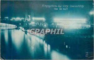 Old Postcard Exhibition of Decorative Arly Night View of PAris