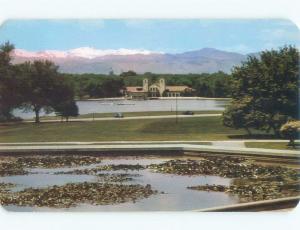 Pre-1980 MOUNT EVANS BEHIND BUILDING AT CITY PARK Denver Colorado CO c8695