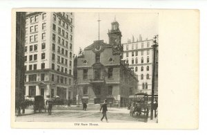 MA - Boston. Old State House & Street Scene  ca 1905