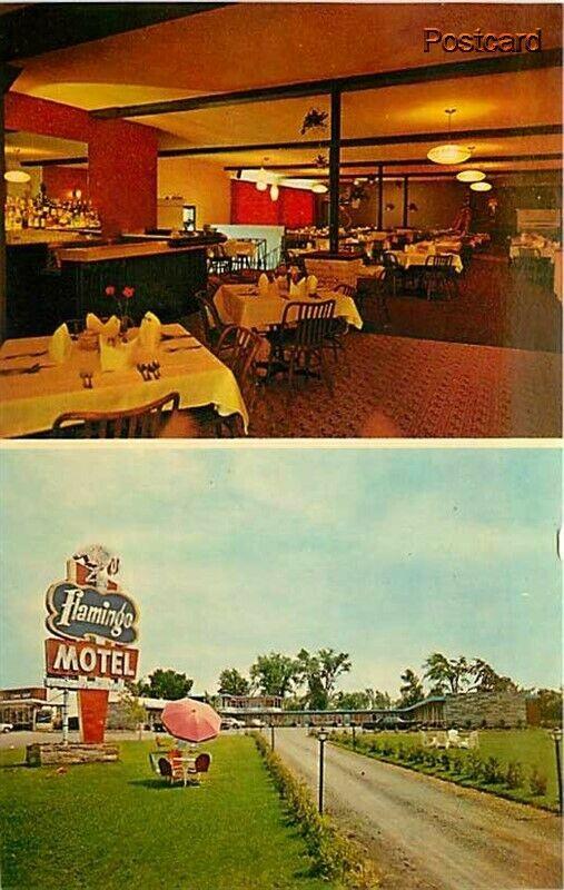 Canada, Ontario, Cornwall, Flamingo Motel, Multi View, Dexter Press No. 76123-B