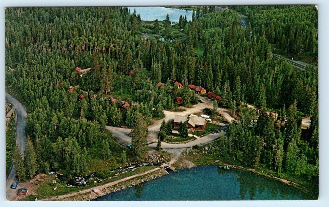 MESA, Colorado CO ~ Aerial View MESA LAKES RESORT 1960s-70s Roadside