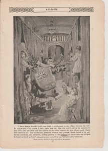 1895 Print Ad Lake Shore & Michigan Southern Railway~Santa Claus~Toys~Kids~XMas