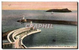 Postcard Old Port La Ciotat output of the two headlights and the Green Island