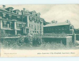 Pre-1907 HOSPITAL Lawrence Massachusetts MA A3010@