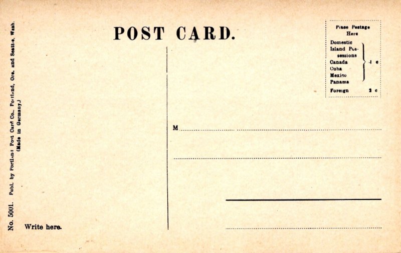 Port Ludlow, Washington - Two men standing on the Docks - c1908