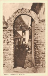 Netherlands Grave Pauselijke Staten Vintage Postcard 07.47