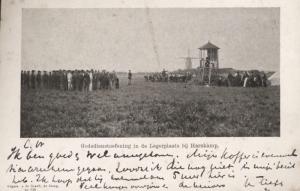 Religious Exercise Netherlands Dutch Soldiers Army Camp 1900s Postcard E1