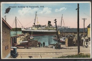Nova Scotia Steamer docking at YARMOUTH pm1946 ~ WB