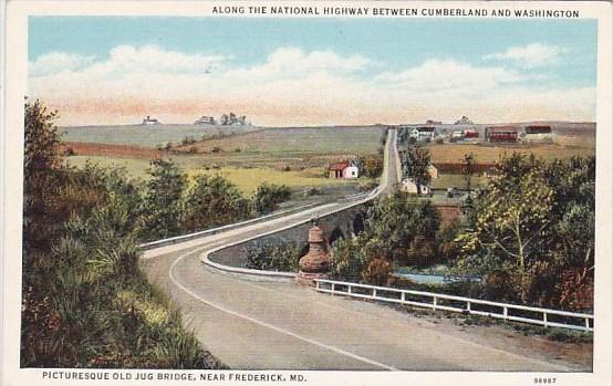 Picturesque Old Jug Bridge Frederick  Maryland