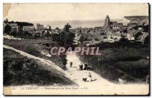 Old Postcard Treport Panorama taken of Mont Huon