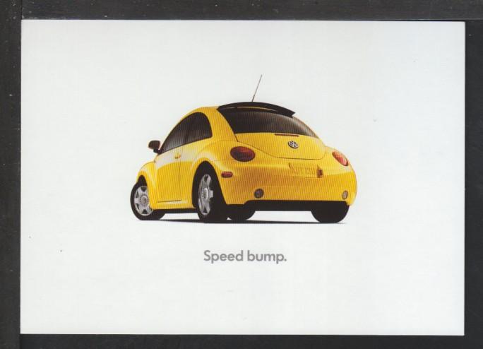 Volkswagen Beetle,Car Postcard 