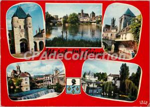Postcard Modern Morets sur Loing outside Paris in the fishing Loing Porte de ...