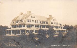 Jaffrey New Hampshire~Shattuck Inn~People on Bench in Front~1919 RPPC