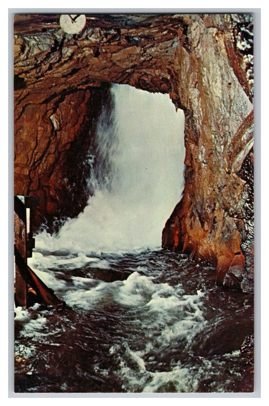 Postcard SD Thunder Head Underground Falls Black Hills South Dakota