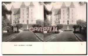 Stereoscopic Card - Pau - Le Chateau - Old Postcard