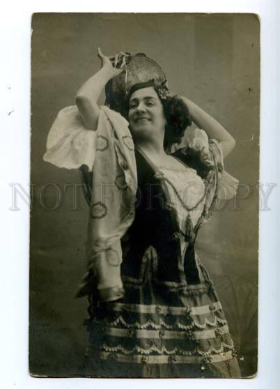 139127 Medea FIGNER Italian OPERA Singer CARMEN Vintage PHOTO