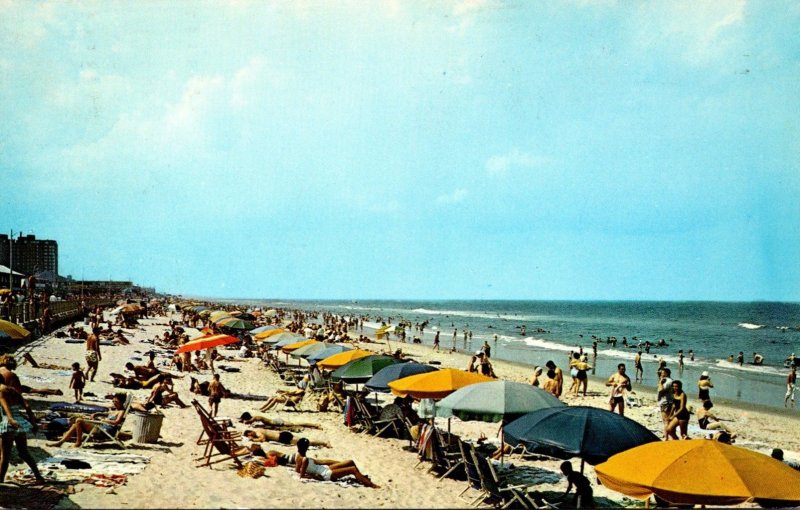 Virginia Virginia Beach Scene Along The Beach 1964