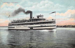 Steamship Columbia c1910 Postcard