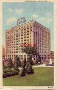 HOTEL KAHLER, ROCHESTER, MN 1948