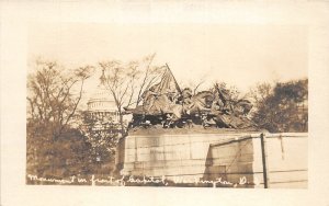 J16/ Washington D.C. RPPC Postcard c1920 Monument in Front Capitol 170