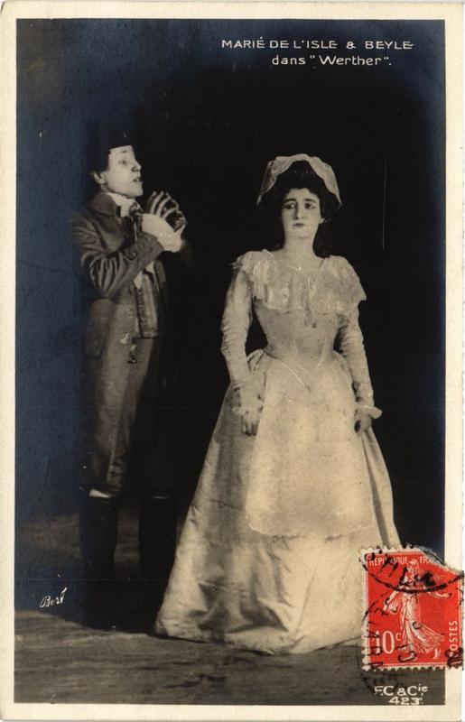 CPA AK Marié de l'Isle & Beyle dans Werther. THEATER STAR (715536)