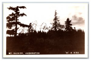 RPPC Mount Rainier Washington WA VI A 332 Photo Postcard R7