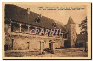 Postcard Old Nerac Chateau Henry IV alle North