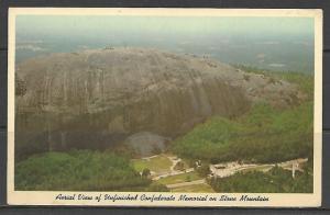 Georgia, Stone Mountain - Aerial View Unfinished Confederate Monument - [GA-007]