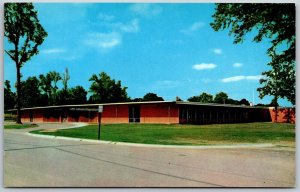 Vtg Little Rock Arkansas AR Horace Mann High School 1960s View Chrome Postcard