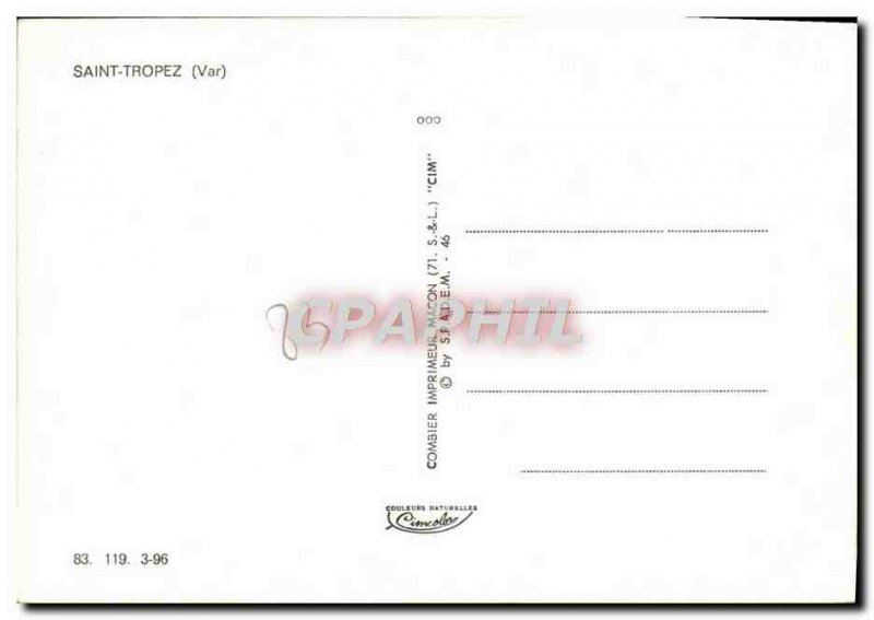 Modern Postcard From Saint Tropez