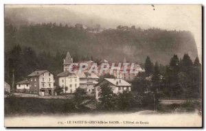 Old Postcard Le Fayet St Gervais les Bains L & # 39hotel Savoy