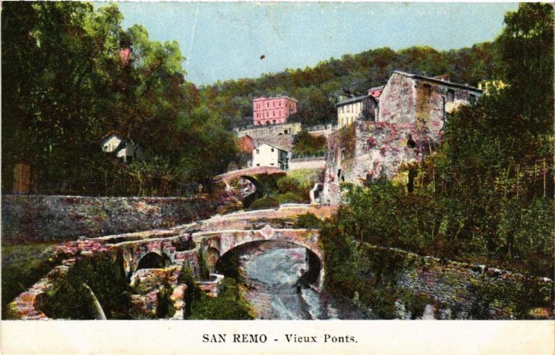 CPA SAN REMO Vieux Ponts ITALY (506572)