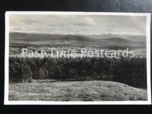 Moray GRANTOWN ON SPEY Panoramic View of Town c1938 RP Postcard by A. Ledingham