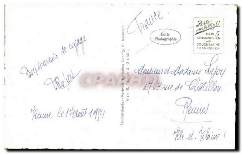 Old Postcard Wien Schonbrunn Glorlette put Neptunsgrappe