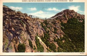 New York Adirondacks Whiteface Memorial Highway Summit 1936 Curteich