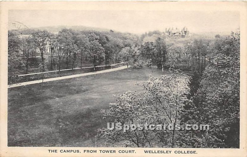 The Campus of Wellesley College from Tower Court - Massachusetts MA