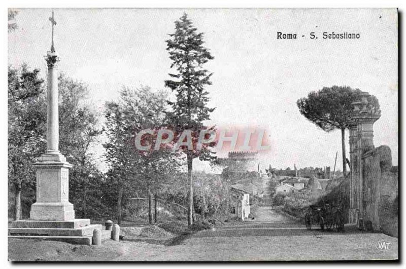 Old Postcard Roma S Sebastiano