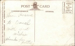 Tom Browne Pierrot and Pierrette Clowns Wool-Gathering c1910 Postcard